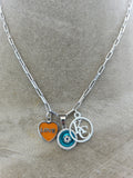 Love & Peace Pendant Necklace (Evil Eye Protector)