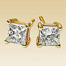 1 ct Diamond Studs (Princess)