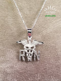 DIAMOND RN Registered Nurse Necklace (14 KT)
