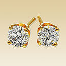 1/4 ct Studs round and Princess