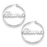 Hoop Name Earrings