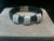 Leather Braided Swarovski Crystal Bracelet with Magnetic Locking Clasp