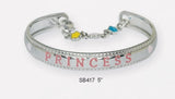 Sterling Silver Princess Kids 5" Bracelet