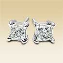 1/2 ct Diamond Studs (Princess)