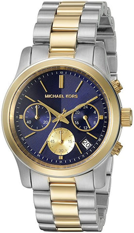 Michael Kors Women's MK6165 Runway Round Two-tone Bracelet Watch