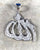 Silver ) "Allah" Arabic Script Silver CZ Pendant With Necklace 