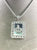 Customized Sterling Silver Square Allah Symbol Pendant 26" Rope Necklace