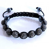 Shamballa Bracelet Jet Black