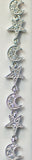 Luxe Silver Star & Moon Bracelet