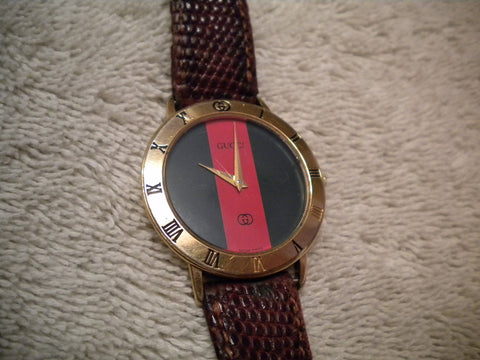 GUCCI 3000 SERIES WATCH GOLD PLATED SWISS MADE