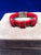 Leather Braided Swarovski Crystal Bracelet with Magnetic Locking Clasp