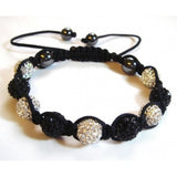 Shamballa Black and White Bracelet