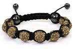 Shamballa Gold Bracelet