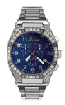 Aqua Master Men's Octagon Diamond Watch with Diamond Bezel, 4.50 ctw